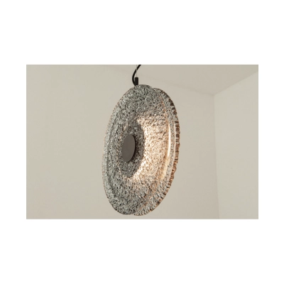 23074 PENDANT LED LIGHT 11W 3000K METAL-GLASS, BLACK-SMOKED GREY Zambelis Lights